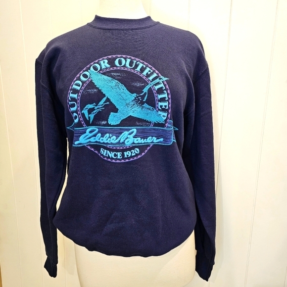 Eddie Bauer Outdoors Canadian Goose Sweatshirt Men's Size Medium Vintage 90's - Picture 1 of 9